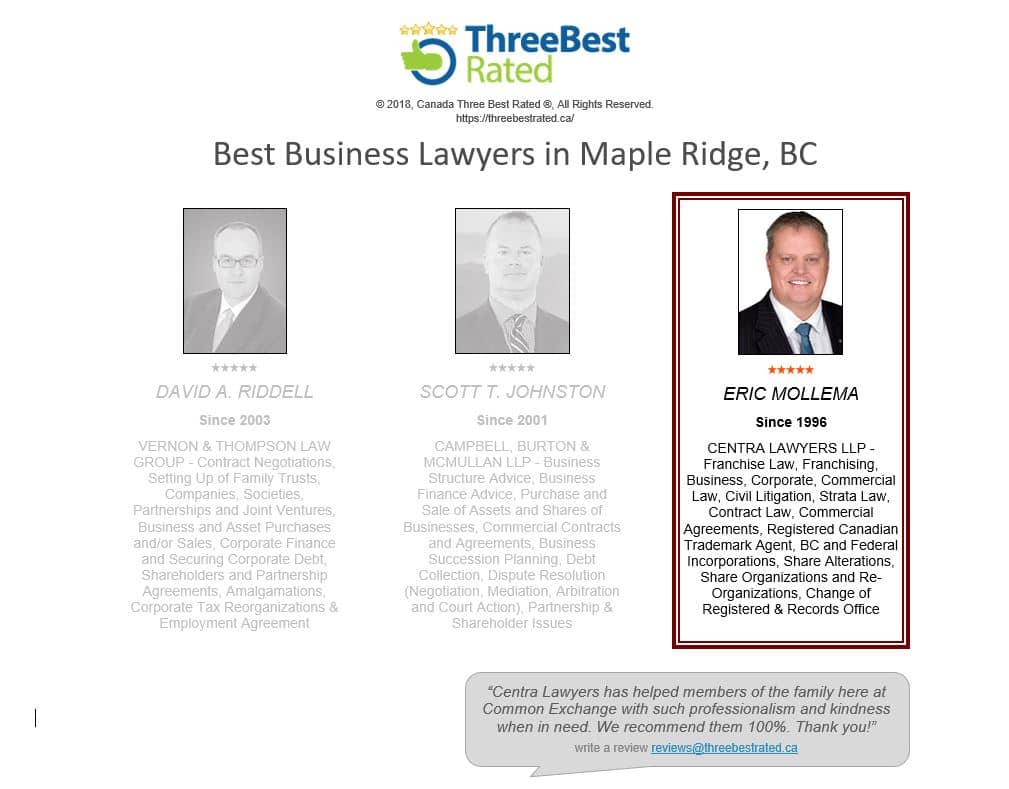 Eric Mollema - Three Best Rated – Business Lawyers