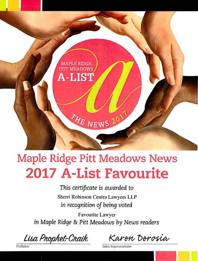 herri Robinson - Maple Ridge-Pitt Meadows A List 2017